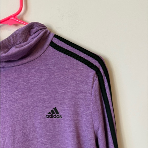 Adidas Purple lightweight pullover Hoodie size small - Picture 3 of 7